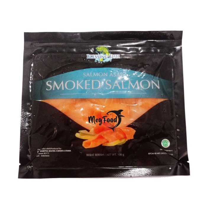 

Smoked Salmon Sliced Blessing Fish|Salmon Asap 100gr