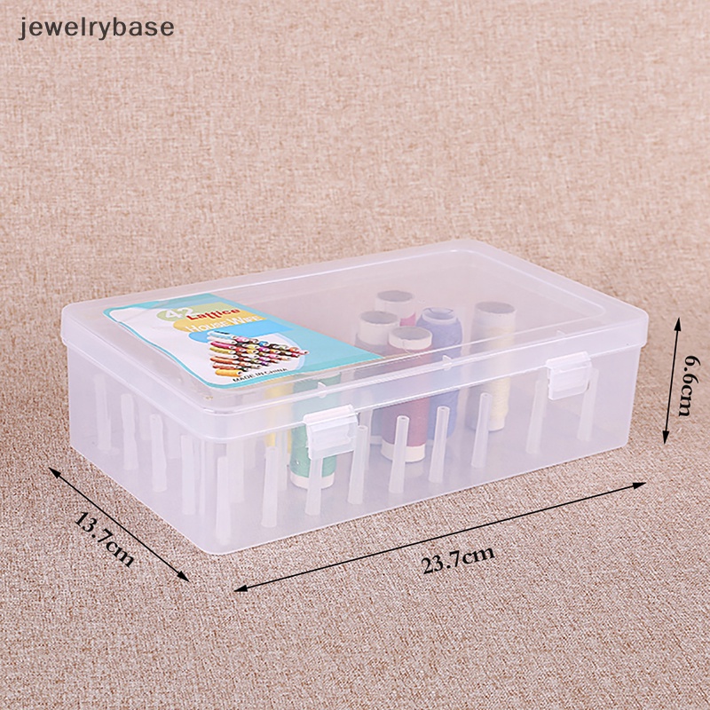 [jewelrybase] Kotak Penyimpanan Benang Jahit 42buah Spools Bobbin Carry Case Container Holder Craft Spool Organizing Case Sewing Storage Box Butik