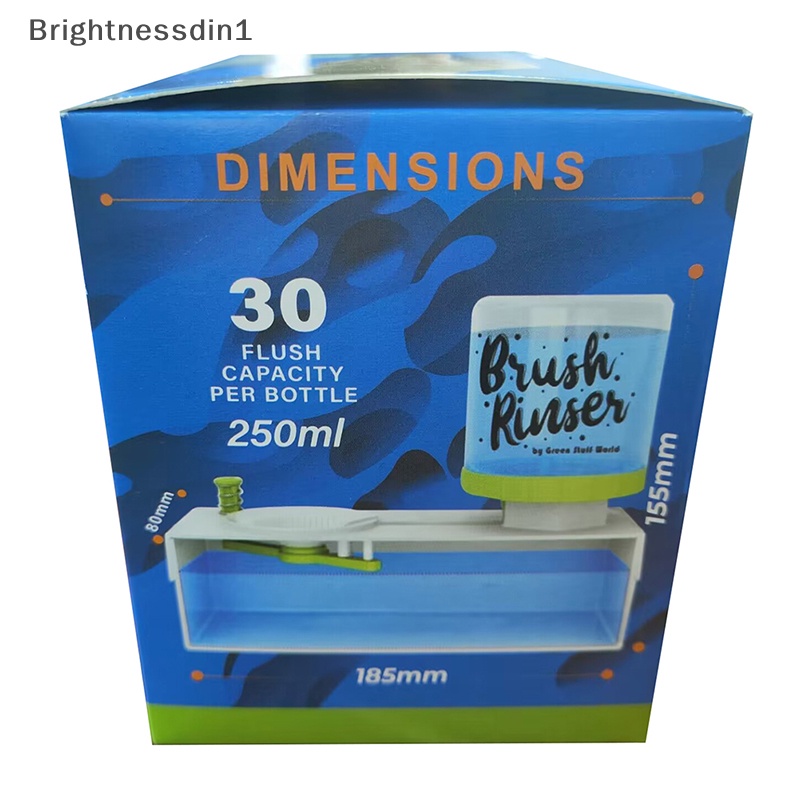 [Brightnessdin1] Brush Rinser Paint Brush Cleaner With Rinse Cup Kuas Cat Pembersih Scrubber Butik