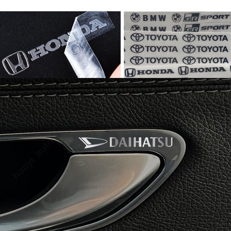 Logo Mobil Daihatsu 3D Exterior Metal Sticker Interior Mobil Stiker Hias Jendela Kreatif Stiker Untuk Daihatsu Rocky Terios Taruna Ayla Xenia Ceria Classy Taft Sigra Aksesoris