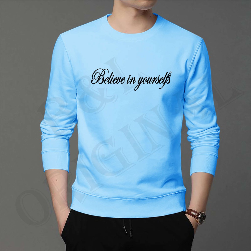 Bisa Bayar Di Tempat/ BS/BAJU KAOS YOURSELF/ATASAN UNISEXS LENGAN PANJANG/GOOD QUALITY