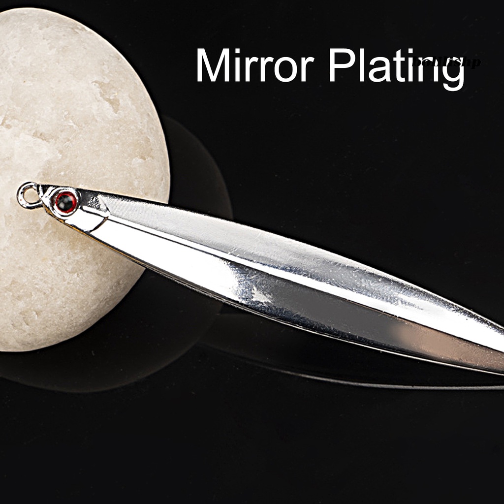 Bo-25g/30g Umpan Pancing Kait Tajam Meningkatkan Desain Simulasi Laju Ikan Kait Treble 3D Fisheye Mirror Plating Permukaan Halus Stainless Payet Ikan Umpan Untuk Pecinta Memancing