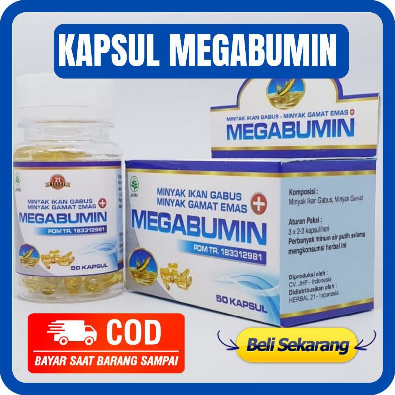 Kapsul MEGABUMIN Ekstrak Ikan Kuthuk Minyak Ikan Kutuk Ekstrak Ikan Kutuk Premium Albumin