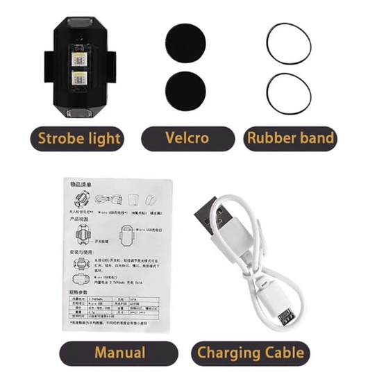 LAMPU LED KEDIP SEPEDA MOTOR MOBIL LAMPU LED STROBO USB MODEL PESAWAT LAMPU