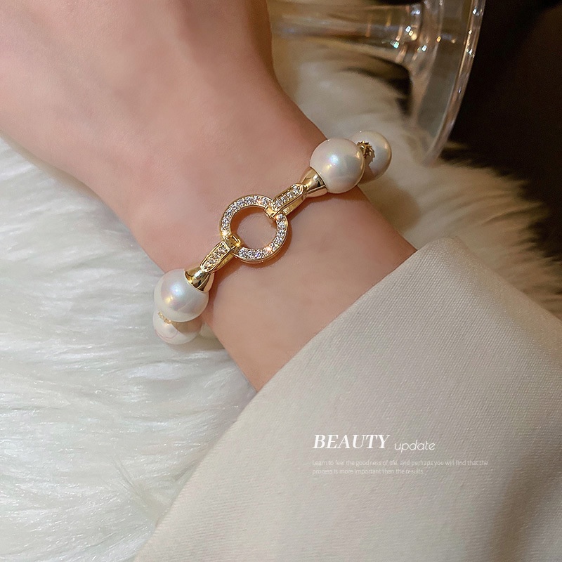 Gelang Emas Mutiara Zircon Fashion