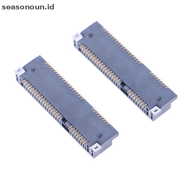 Seasonoun 1Pc Konektor MINI PCIE Msata PCI-E Socket Slot 52P Card Holder Tinggi 4.0MM.