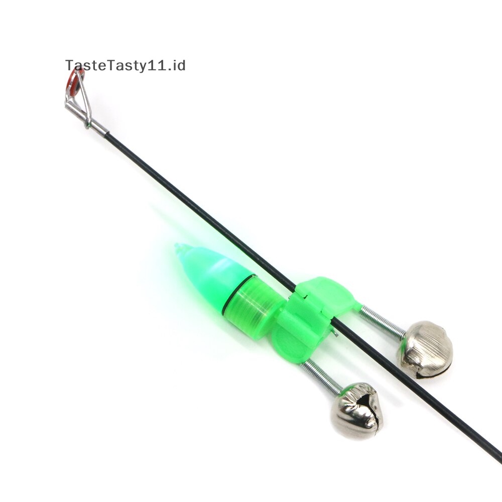 Tastetasty 10Pcs/Set Twin Spiral Lonceng Pancing Gigit Al Outdoor Night Carp Fishing Rod T.