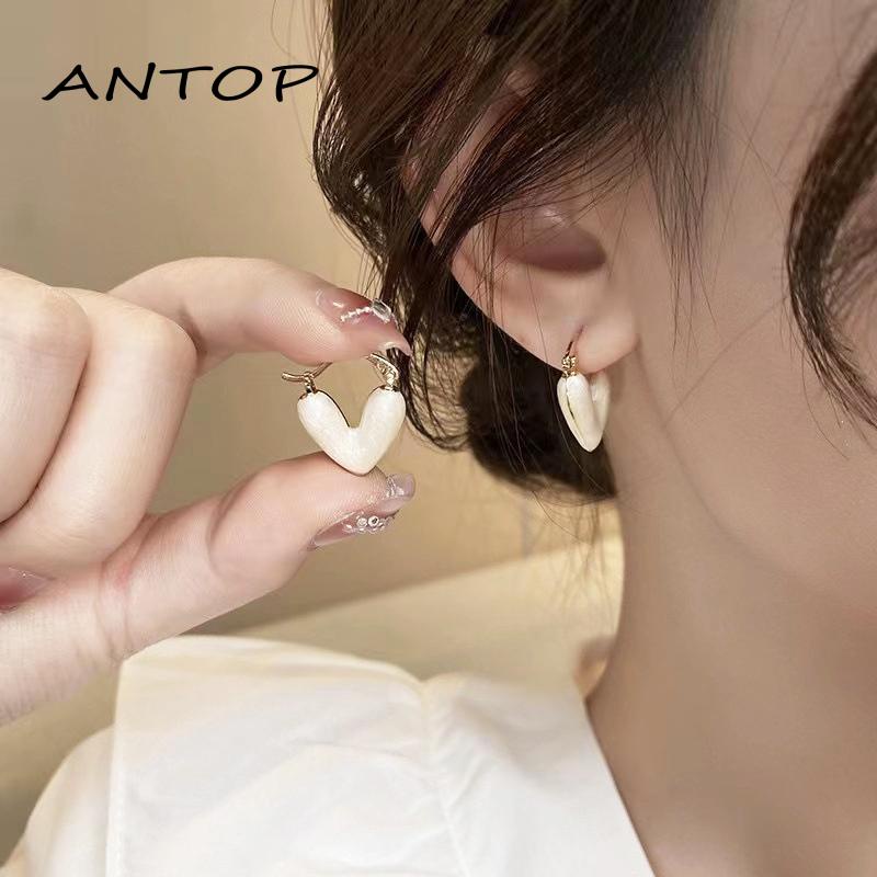 [Yumna] Anting Hati Wanita Anting Rasa Premium Desain Indah Masuk Lux Earrings