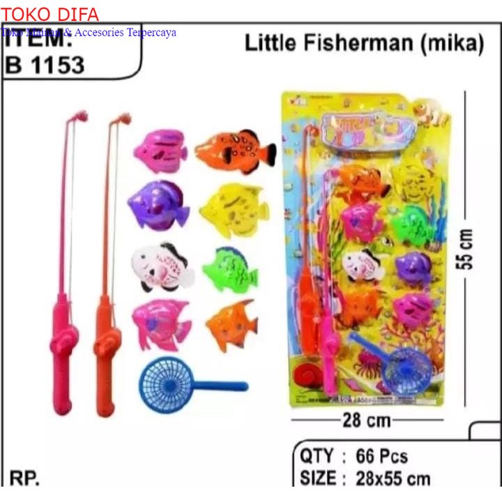 DT - Mainan Edukasi Pancing Little Fisherman Fishing Game / Mainan pancing isi 2 pancing