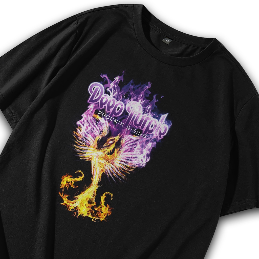 Kaos Band Original / Tshirt Band / T shirt Band Deep Purple Api / Baju Band / Musik Metal Punk Rock 