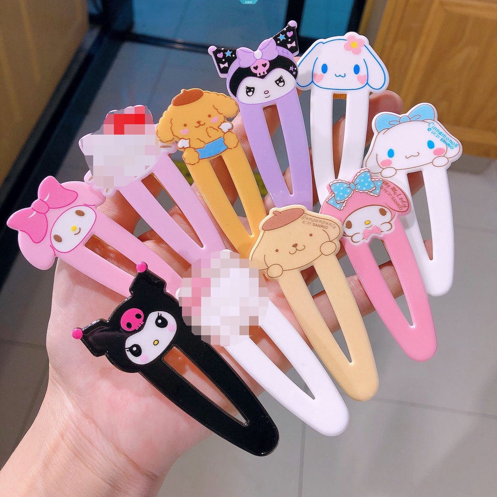 Hiasan Kepala Jepit Rambut Sanrio Akrilik Sweet Girl My Melody Kuromi Cinnamoroll Pom Pom Purin HelloKitty Hairclip Girl Kado Ulang Tahun [ZK]