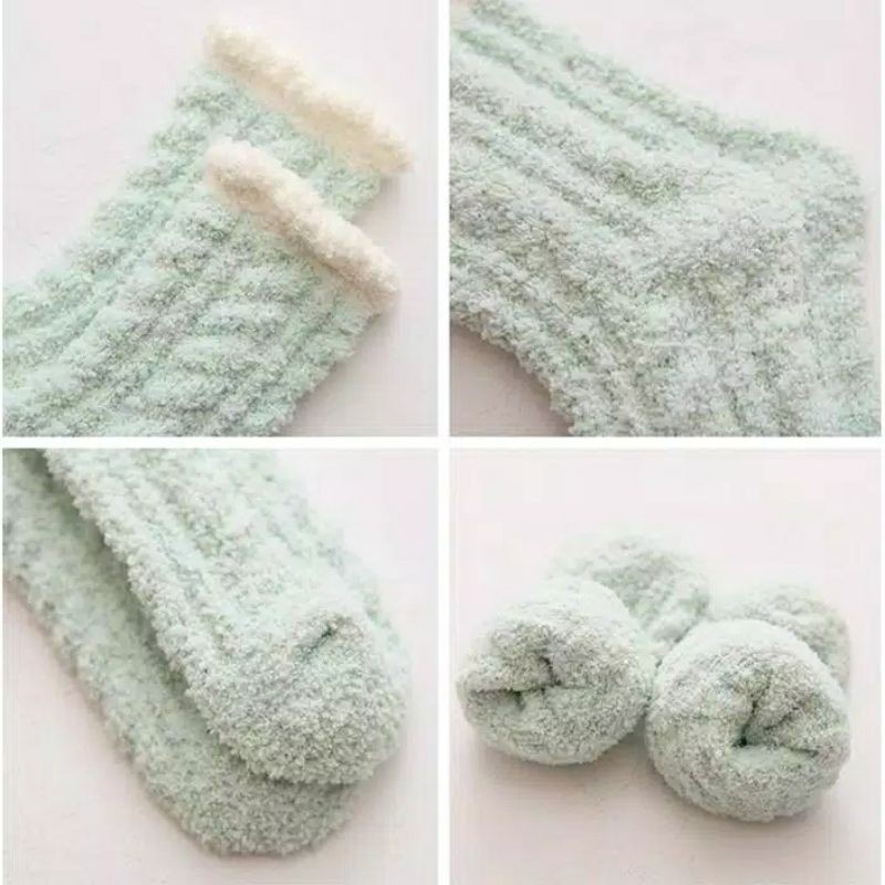 WOMAN TEEN WINTER SOCKS WOOL VELVET KAOS KAKI WANITA REMAJA HANGAT MUSIM DINGIN BAHAN WOL