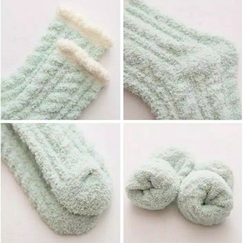 IMPORT WOMAN TEEN WINTER SOCKS WOOL VELVET KAOS KAKI WANITA REMAJA HANGAT MUSIM DINGIN BAHAN WOL