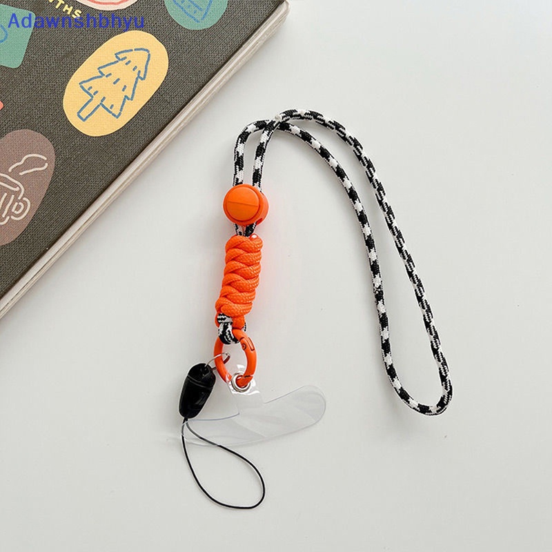 Adhyu Rantai Ponsel Ring Cord Untuk Kunci Dengan Patch Pergelangan Tangan Tali Gantung Ponsel Holder Kontrasg Warna Tali Gantungan Kunci Panjang Dan Pendek Olahraga Berwarna Lanyards Phone Case Lanyar