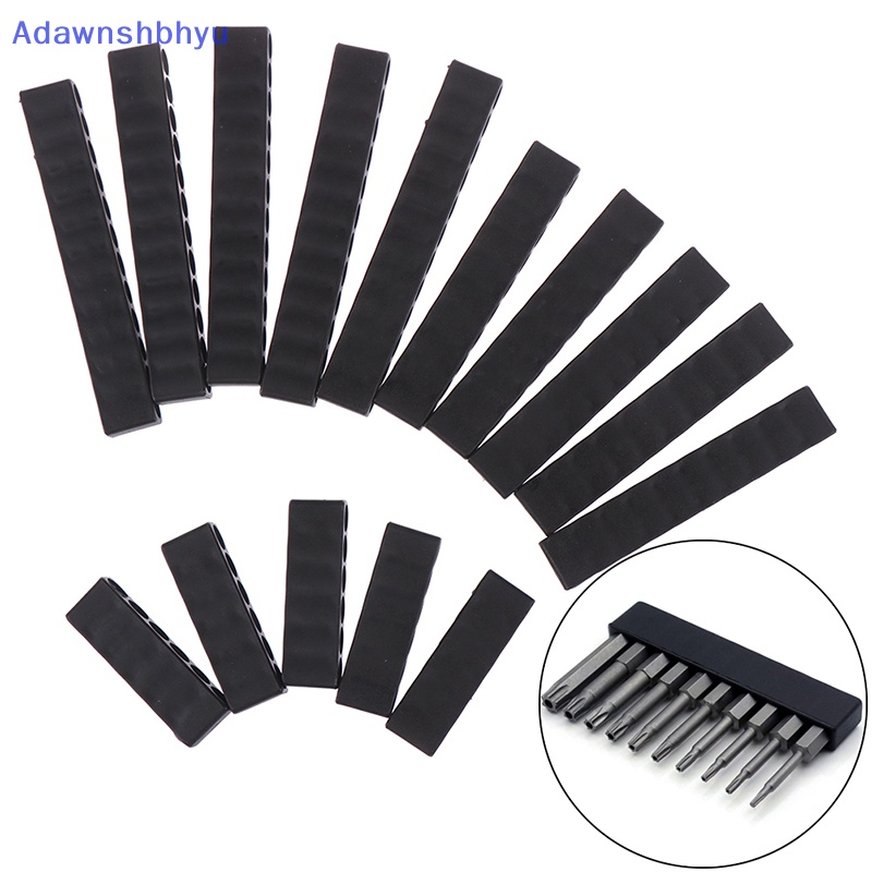 Adhyu 5Pcs Set 6per10/12lubang hex shank screwdriver bit holder Penyimpanan Aksesoris Bor ID