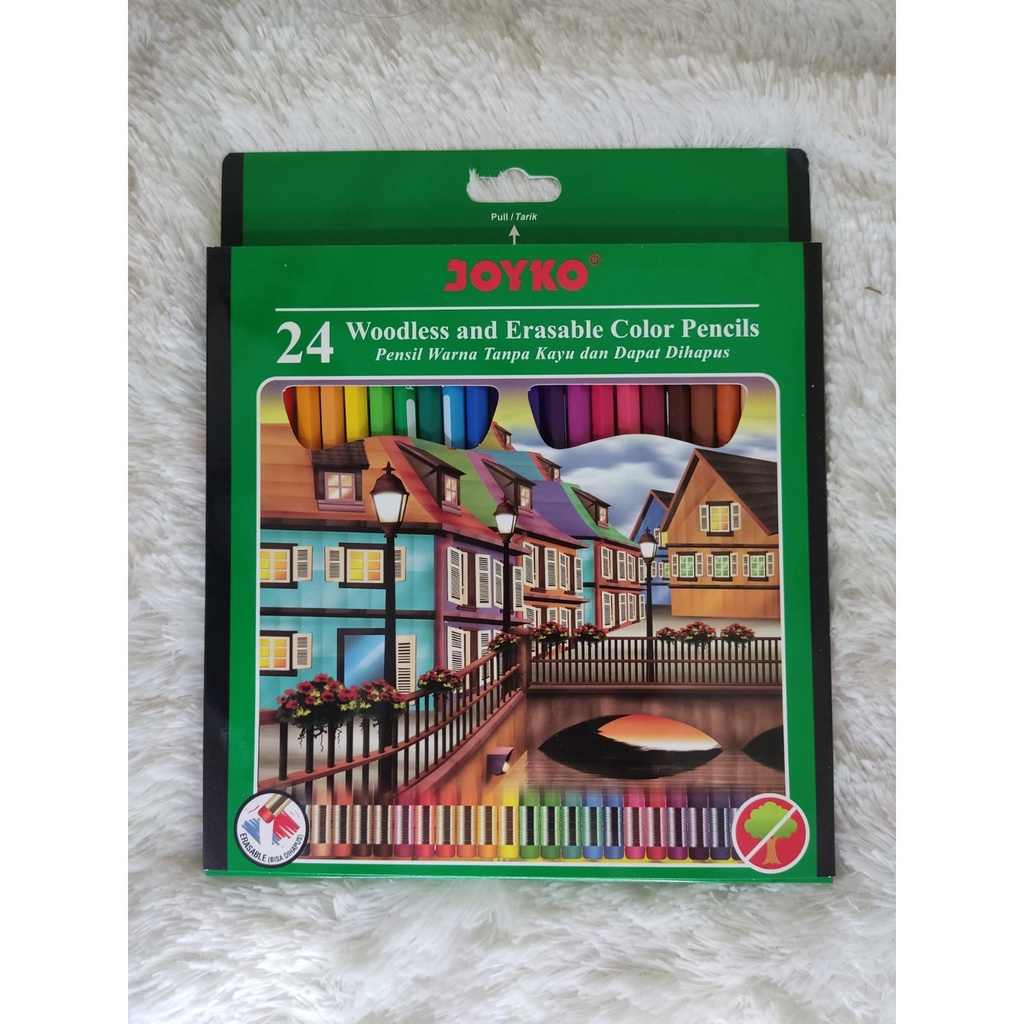 

Joyko Pensil Warna Panjang 24 Warna (Bisa dihapus) CP-115
