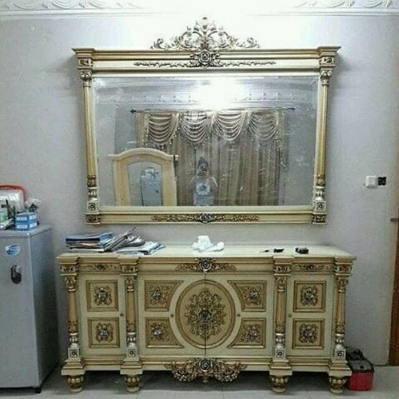 meja rias kayu jati meubel jepara