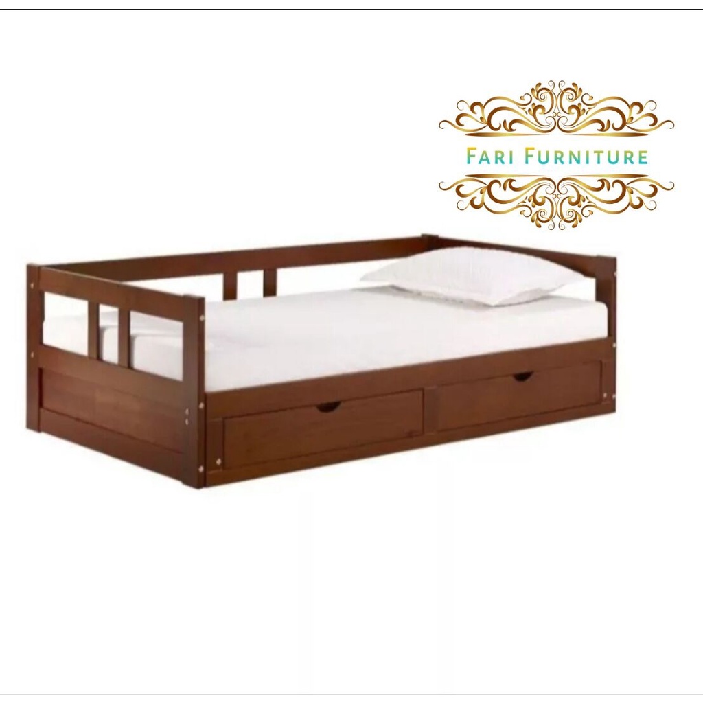 Dipan Minimalis 2 Laci Furniture Jepara