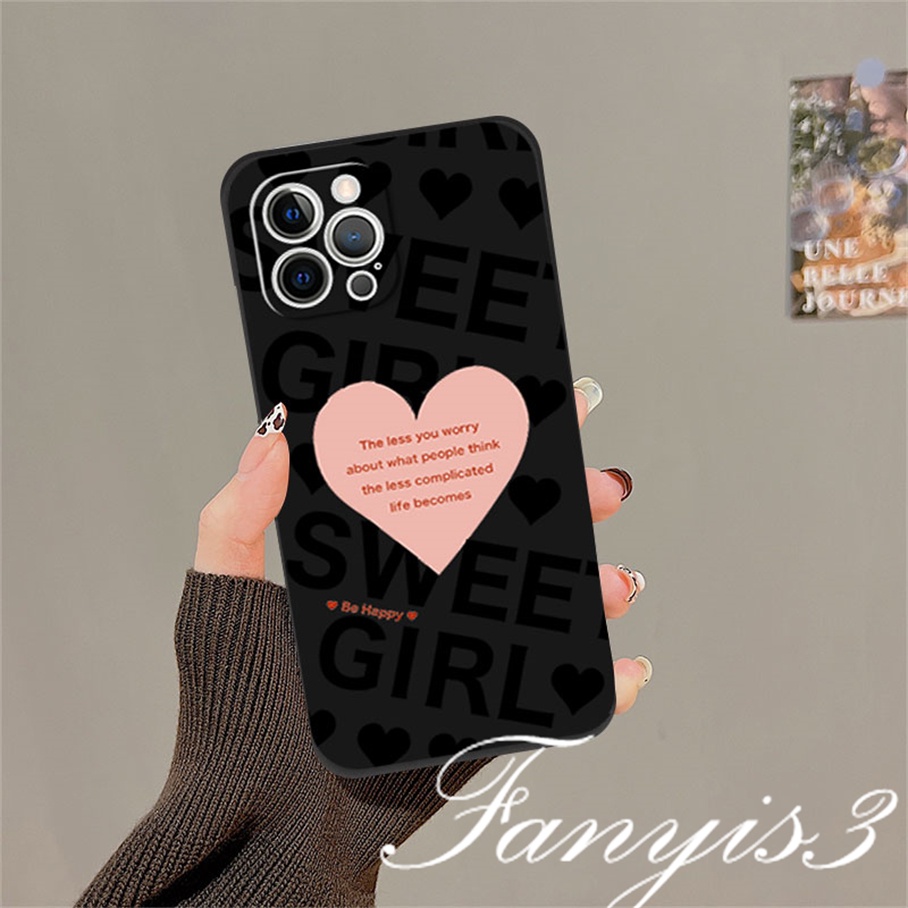 Casing Infinix Note 12 10Pro Hot 20 12 11 10 Play Hot 20 20s 12 12i 20i 11 2022 Smart 6 5 2020 Ins Love Bahasa Inggris Phone Case Silicon Soft Cover Pelindung