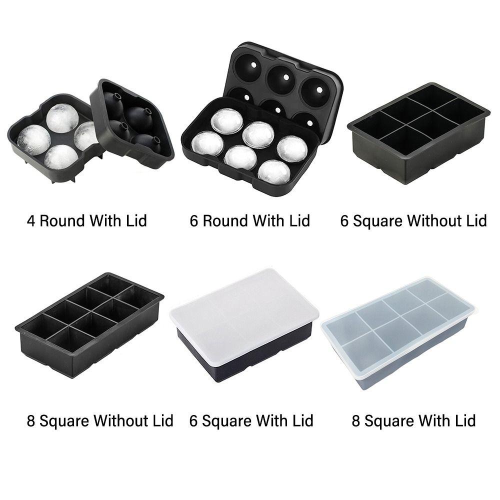 Populer Ice Cube Tray Pembuat Es Food Grade Silikon Reusable Berkualitas Tinggi