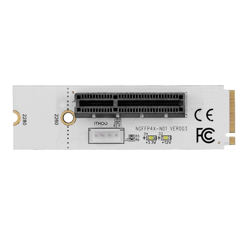 Bt Efisiensi NGFF M2 Key-m Adapter NGFFP4X-N02 Model Instalasi Simple