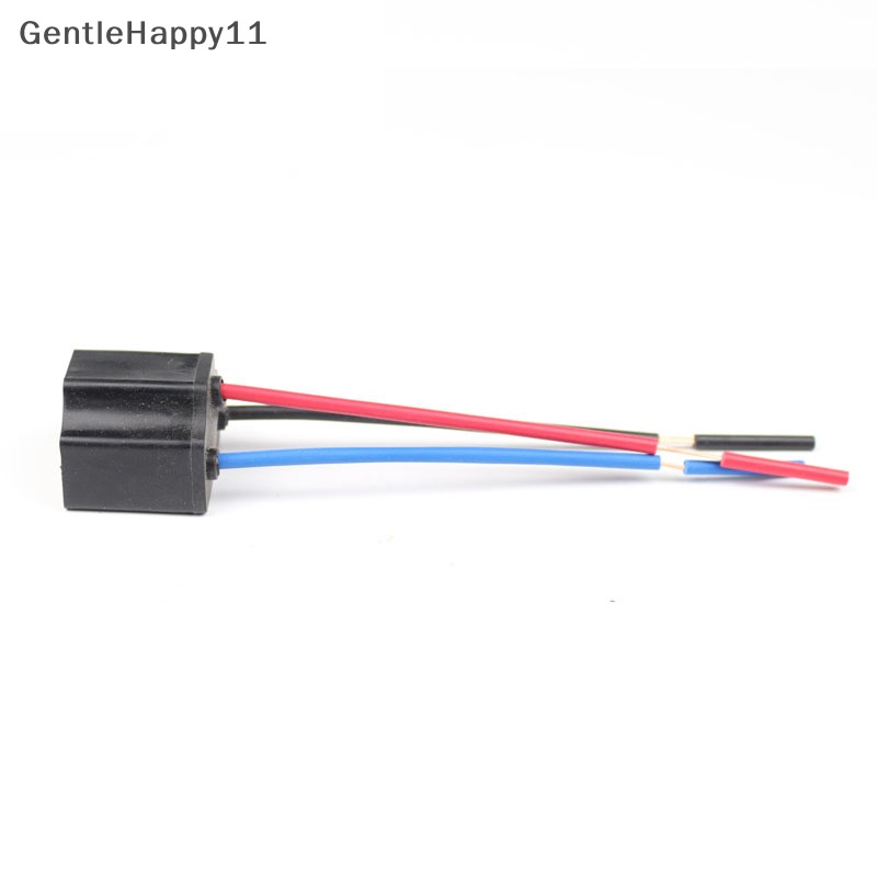 Gentlehappy H4 Tiga Lubang Kawat Keramik Kabel Bohlam Lampu Kepala Mobil Lamp Harness Socket Plug id