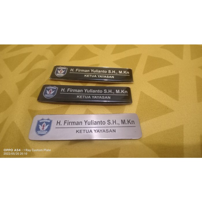 

✨BESTSELLER✨ - Name tag / nama dada / papan nama / pin (magnet)- 1.2.23