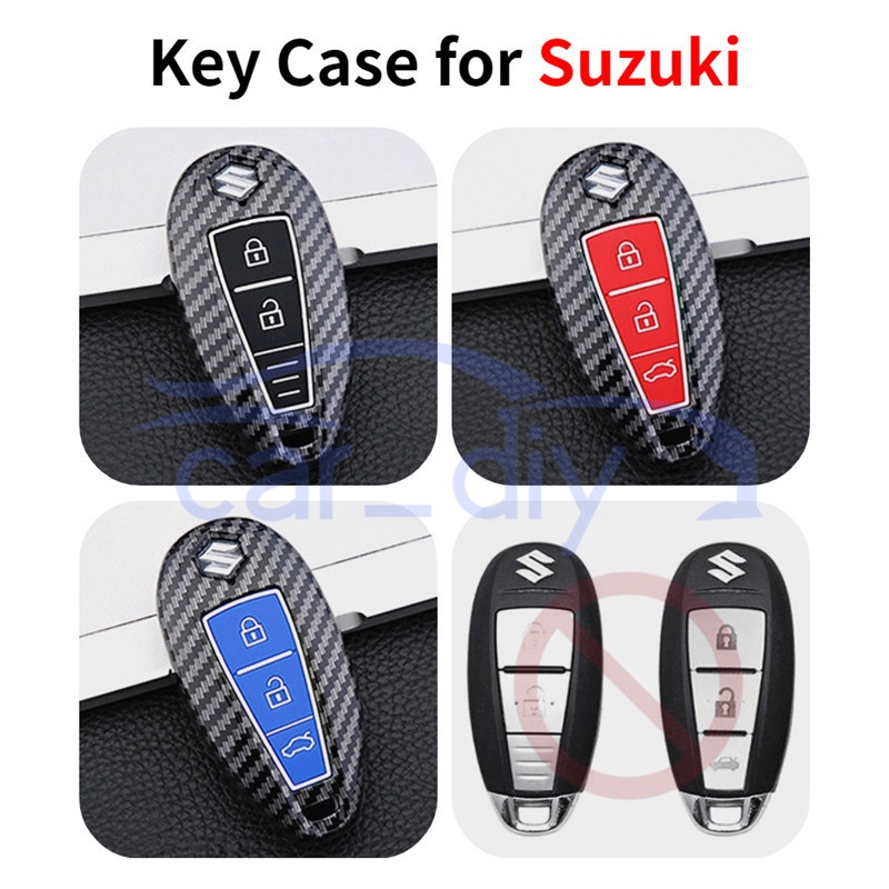 Kasus Kunci ABS Penutup Jarak Jauh Mobil Silikon Gantungan Untuk Suzuki Vitara S-cross Scross Ignis Alivio SX4 Ignis Swift Ertiga Kizashi Liana Cangkang Pelindung Car Remote Key Case