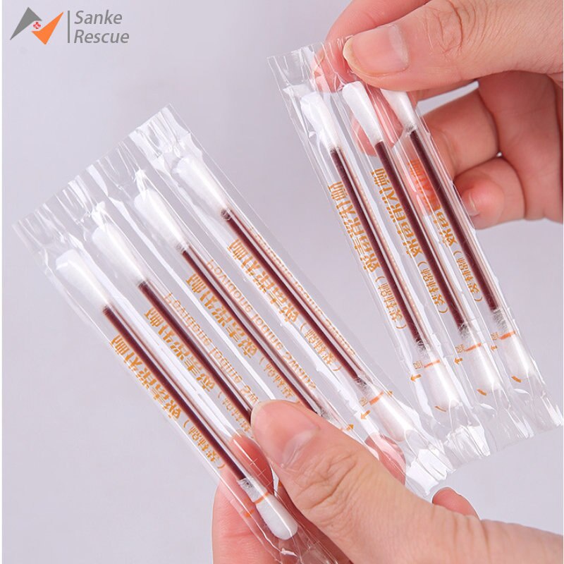 TOKOMUDA COD 50-100pcs/lot Baby Cotton Swab Medical Alcohol Disposable Emergency Cotton Stick Iodine Swab Disinfected Swab Children Adults