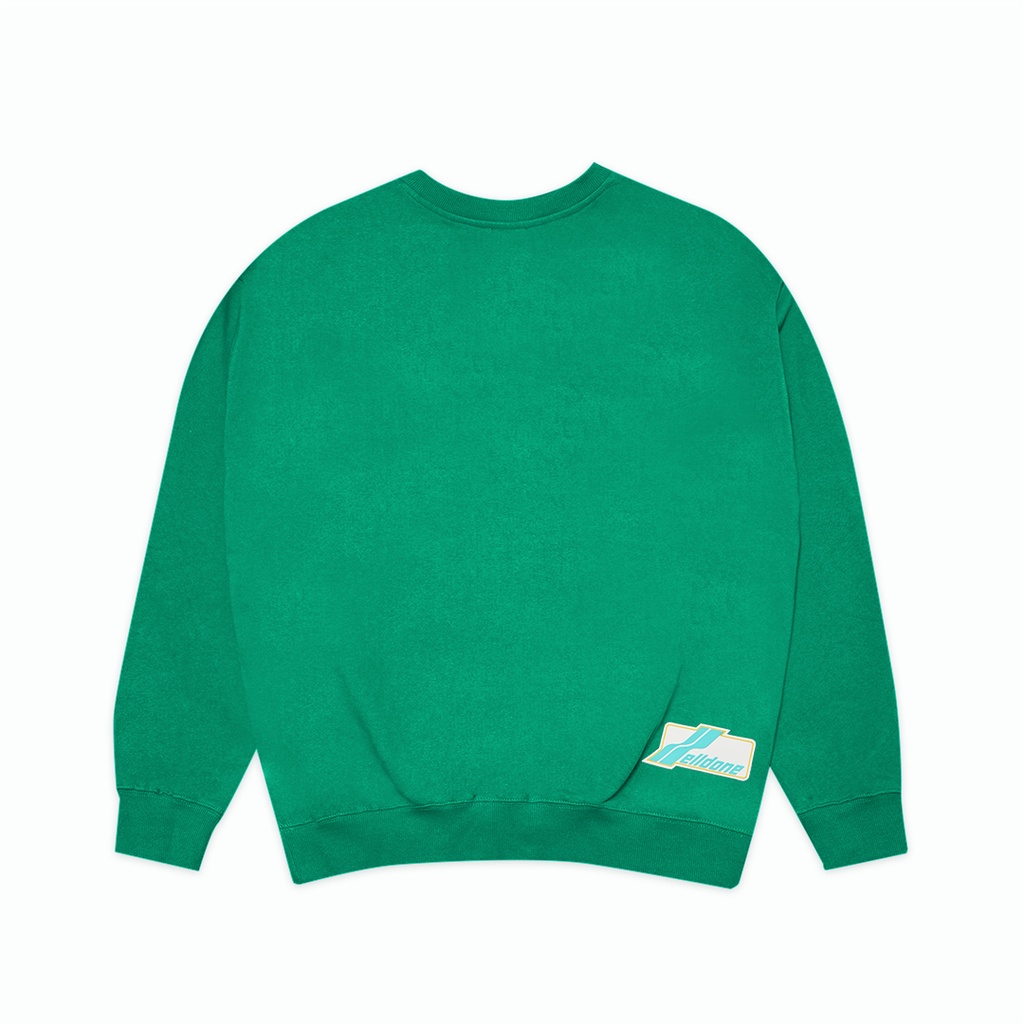 We11done Multi Logo Sweatshirt Green