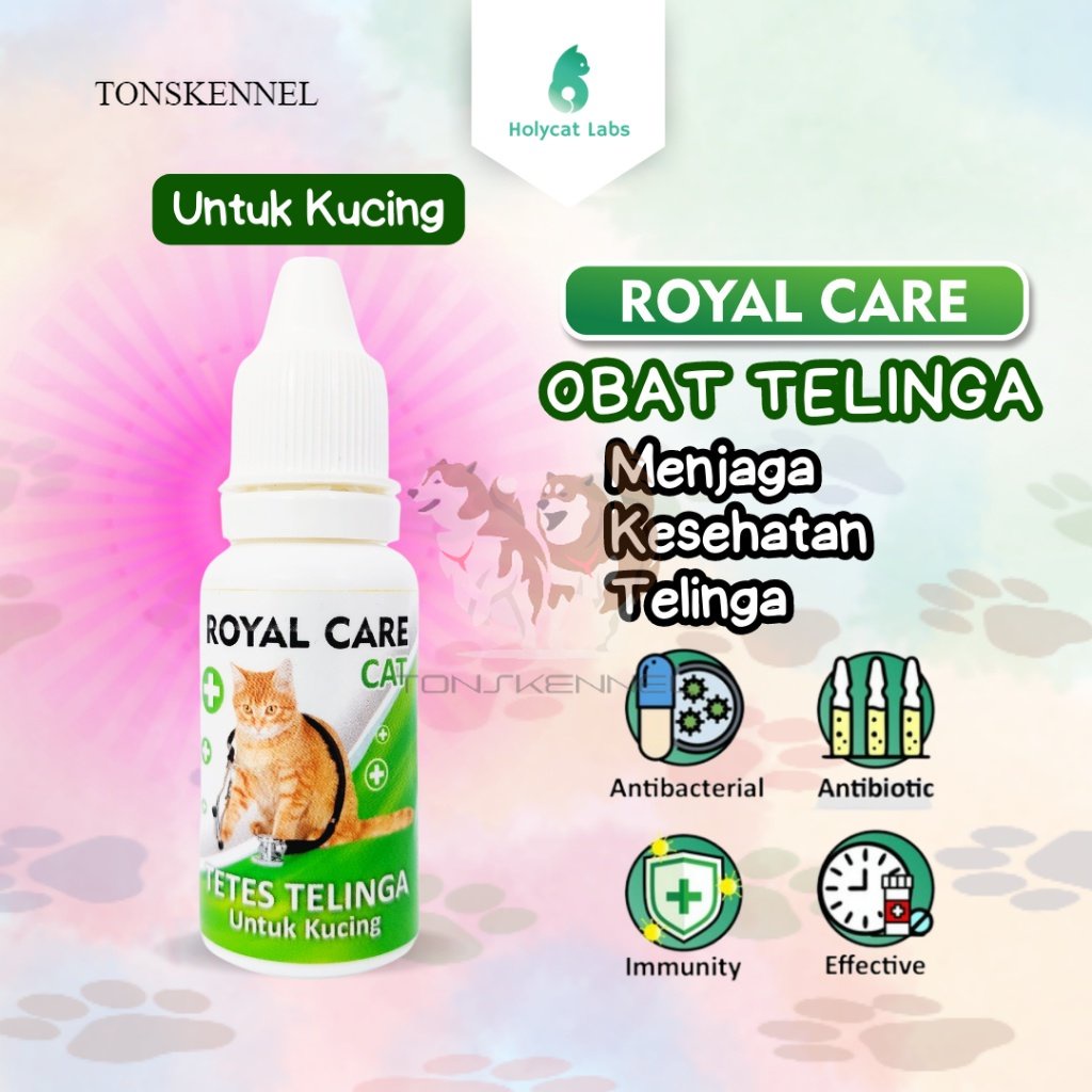 Obat Tetes Telinga untuk Kucing Royal Care Telinga Cat 10 ML