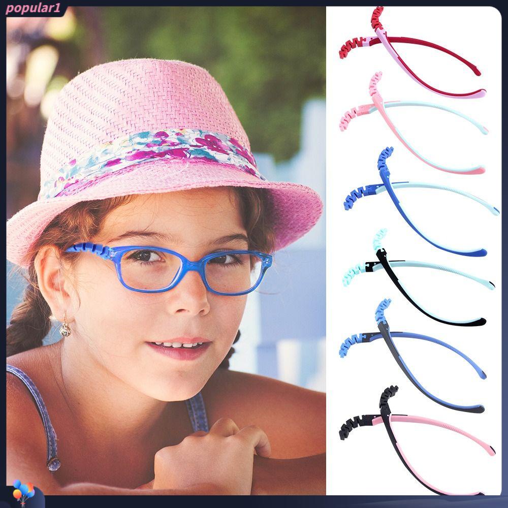Populer Lengan Kacamata Bahan Silikon Snap-on Anak Aksesoris Kacamata