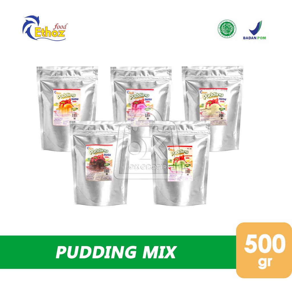 

Pudding Susu Bubuk ETHOZ Puding Enak Powder Premix (500 gr)