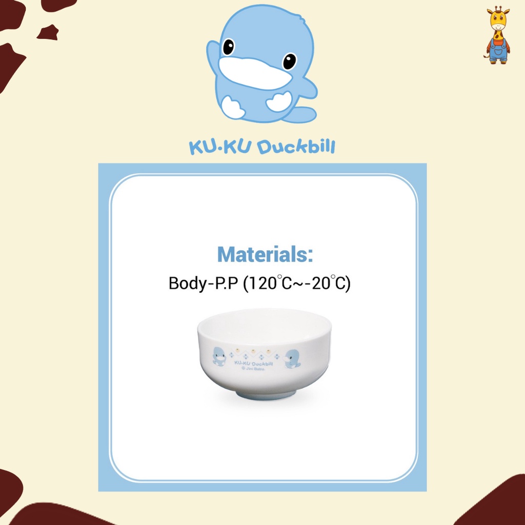 Kuku Duckbill Microwaveable Bowl KU3015 - Mangkuk Bayi