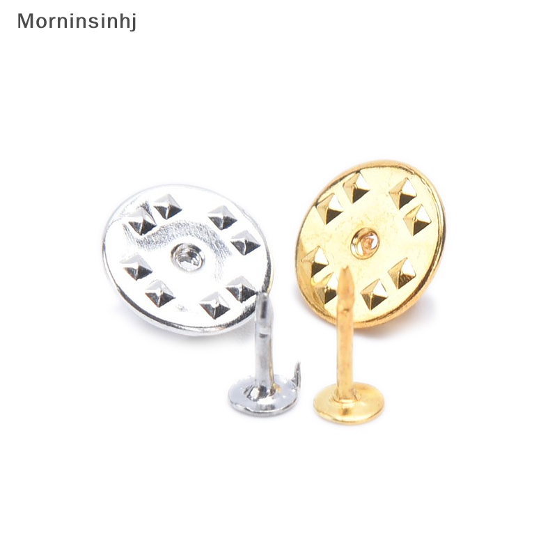 Mornin 10sets Lapel Pin Holder Gesper Clutch Perhiasan DIY Butterfly Badge Bros Clasp id