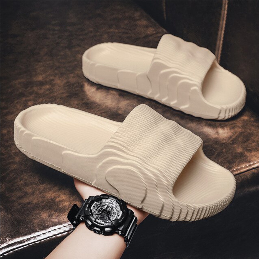 Sandal Slop Pria Casual Polos Adilette Sandal Pria Extralight Premium Eva Sandal Slide Cowok Terbaru 2023