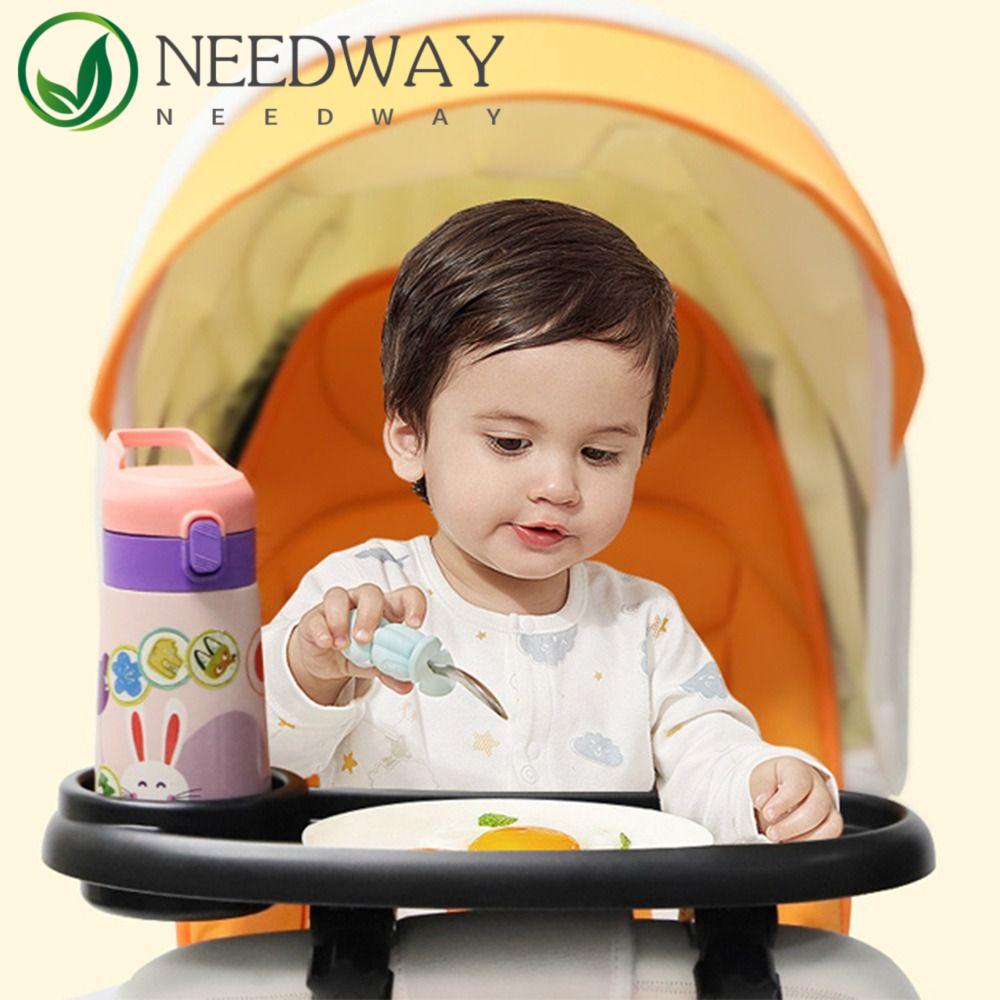 Needway  Kereta Dorong Bayi Meja Makan Kokoh Multi Fungsi ABS Universal Praktis Baby Stuff Cart Pram Snack Tray