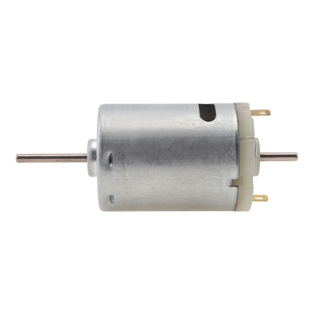 R380 Motor DC 12V 9000RPM Biaxial Output Motor Mikro Untuk Mainan DIY Peralatan Kecil