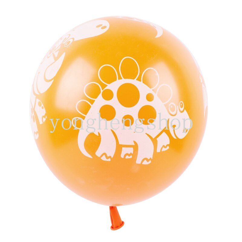 10 Pcs/pack 12 Inch Menebal Campuran Warna Balon Kartun Dinosaurus Lateks Balon Pesta Ulang Tahun Anak Baby Shower Perlengkapan Dekorasi Mainan Anak