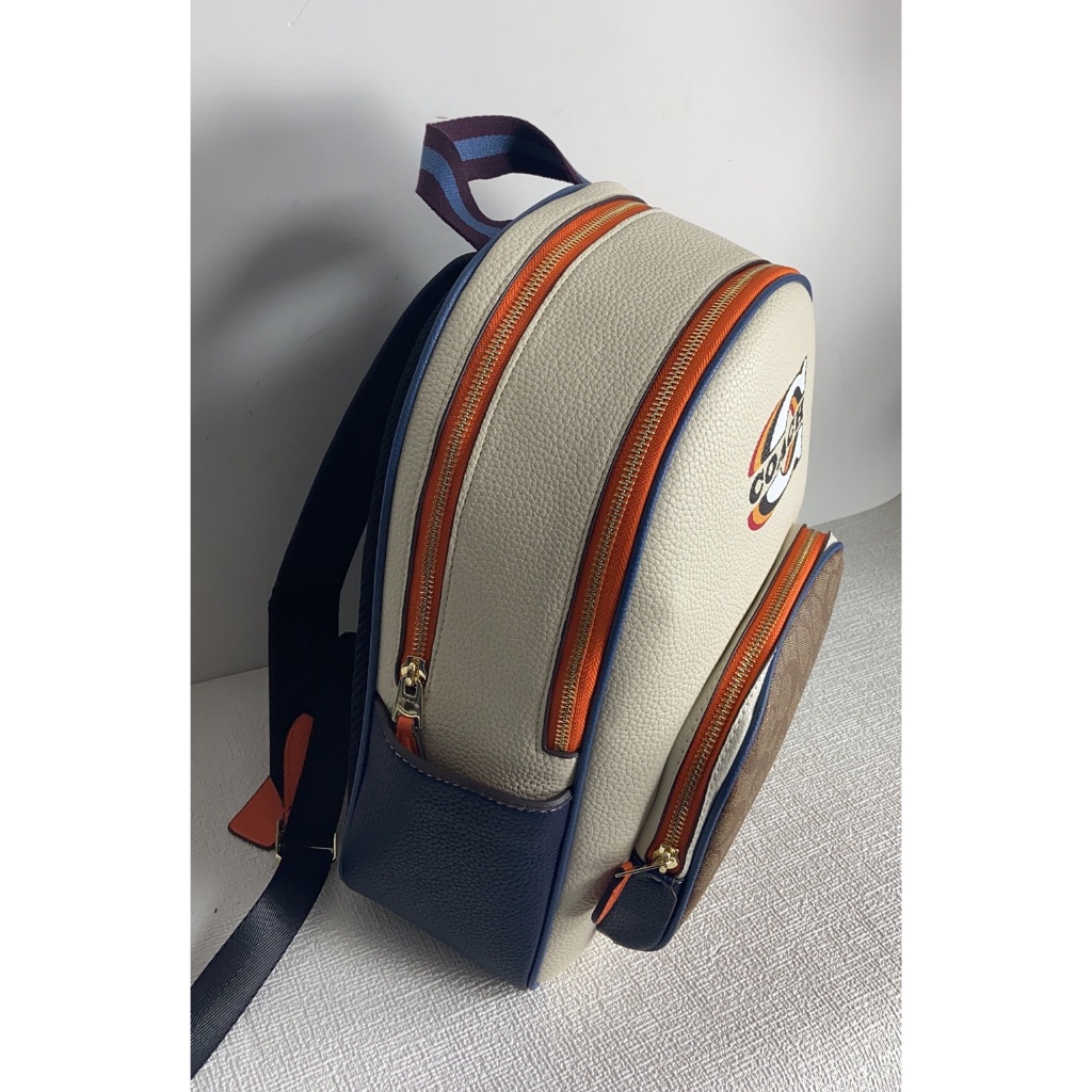 Coach Backpack With Signature Canvas Detailed And Coach stamp