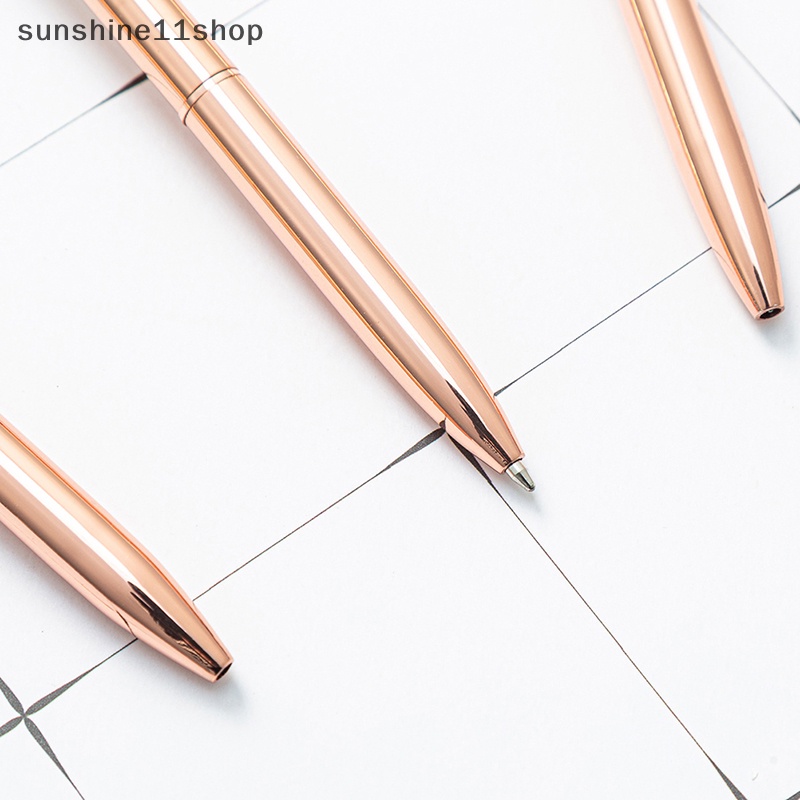 Sho Vintage Pen Metal Handle Pribadi Hadiah Pernikahan Souvenir Pulpen Lucu Perlengkapan Alat Tulis Sekolah N