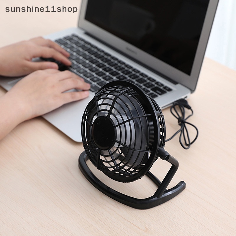 Sho Summer 4inci Rotatable Mini USB Socket Kantor Portable 4baling Kipas Plastik Meja Pendingin Untuk Laptop PC N