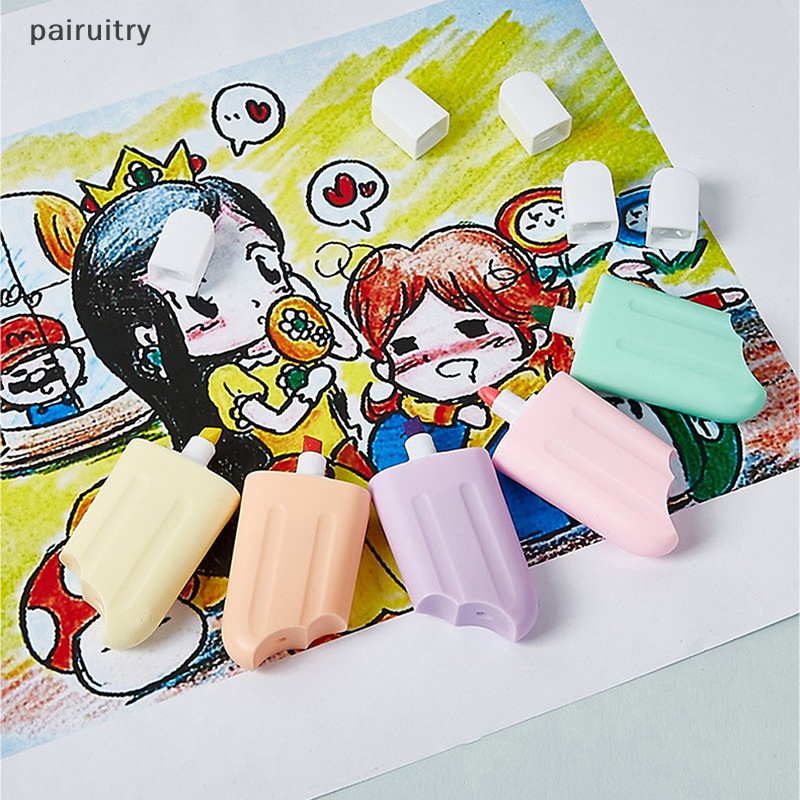 Prt 6pcs /set highr kawaii Spidol DIY Album diary gel Pulpen Alat Tulis Siswa Seni Perlengkapan Sekolah &amp; Kantor Anak PRT