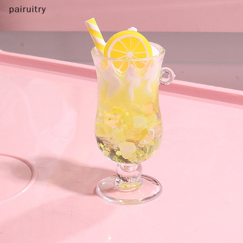 Prt Resin Luminous Buah Susu Teh Minuman Cangkir Botol Liontin Anting Membuat Perhiasan PRT