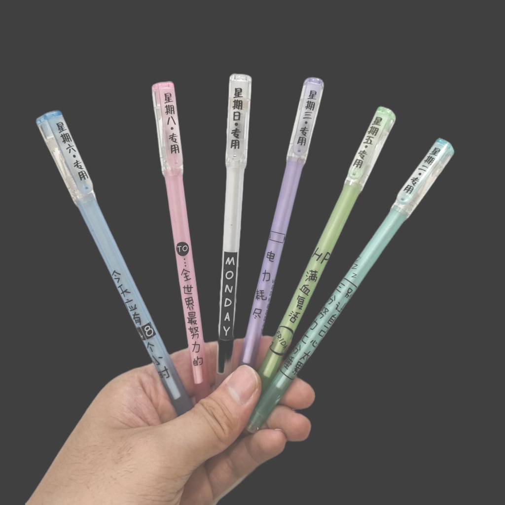 

JP Pena Motif Gel Hitam Black Ballpoint Pen Pulpen Stationery ATK Alat Tulis Sekolah Kantor