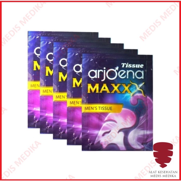 Tissue Tisu Super Magic Power Arjoena Maxx Maxxx Tisu Antiseptic Pria Tahan Lama 1 pcs