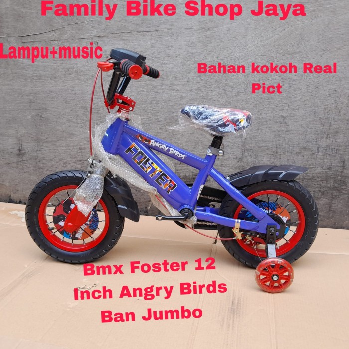 Sepeda Anak Bmx Foster 12 Inch Angry Birds Ban Jumbo musik