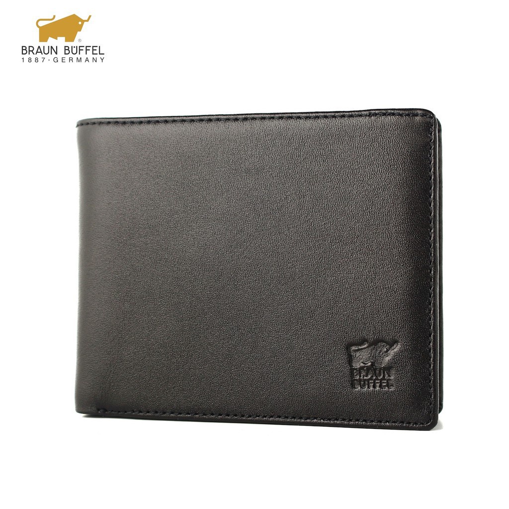 Dompet Pria Bahan Kulit Sapi Asli BB 956 Halus Black