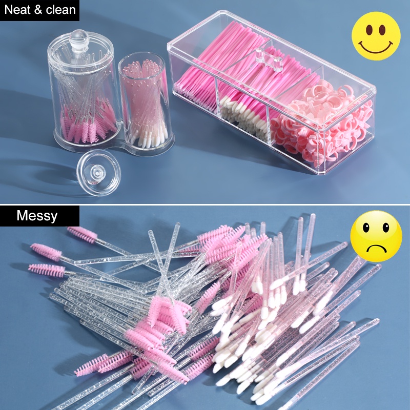 1pcs Kotak Penyimpanan Bulu Mata Palsu Eyelash Extension Supplies Organizer Palet Lash Accessories Case Display Stand Alat Makeup