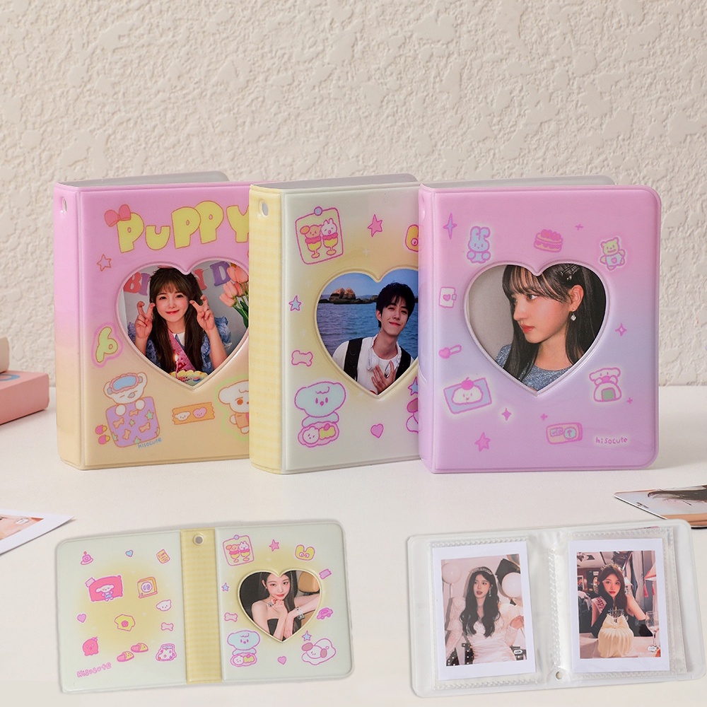 Album Foto Kartun Lucu 40saku Bahan PP Penyimpanan Kartu 3inch Untuk Idol Photocard Buku Koleksi Pelindung